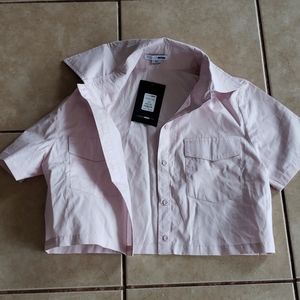 Fashion nova juniors half button up
